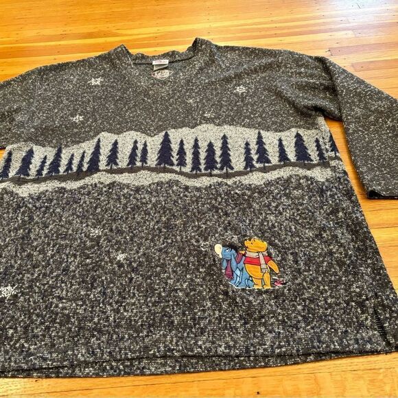 Disney Store Vintage Winnie the Pooh Winter Sweater - Picture 2 of 6
